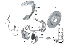 Bremssattelgehäuse rechts 