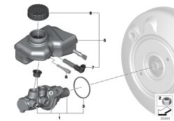 BMW original Interruptor de advertenciaMini Paceman R61 (34336796853) (34336796853)