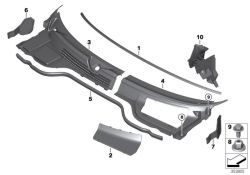 Original BMW Hex bolt with washer M6x20 (07147151867)