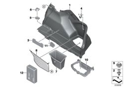 Original BMW Verkleidung Gepäckraum rechts  (51477296042)