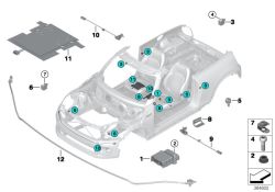 BMW original Sensor protección de peatones PTSMini Coupé R58 (65779337656) (65779337656)