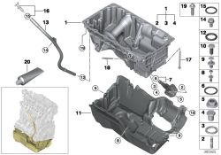 Carter d`huile d`origine BMW  (11138513661)