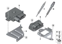 BMW original Unidad de mando precalentamiento X6 E71 (12218570087) (12218570087)