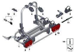 Rear bicycle carrier R60/R61 US
