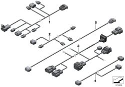 BMW original Mazo de cables EPS/ electroventilador X5 E53 (61129367681) (61129367681)