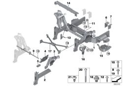 BMW original Traviesa delanteroMini 3-Türer R50 (39206862916) (39206862916)