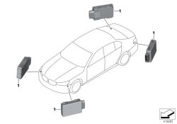 Original BMW Sensor for lane change warning RS-01 (66326888093)