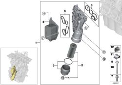 Oil filter housing 