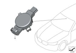 BMW original Sensor lluvia/luz/sol/empañamiento HUD X1 E84 (61359861557) (61359861557)