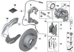 Original BMW Bremssattelgehäuse rechts  (34116857688)