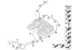 Original BMW Pipe clip D8/D12/2XD4,75 (16126763897)