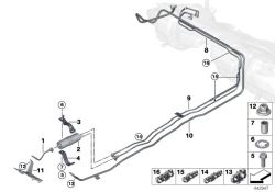 Original BMW Leitungsclip vierfach  (16127258742)