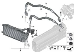 Support radiateur auxiliaire d`origine BMW  (17217540030)