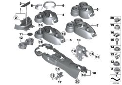 BMW original Tornillo alomado p chapa con bordeMini Paceman R61 ISA ST4,2X16 (07147136006) (07147136006)