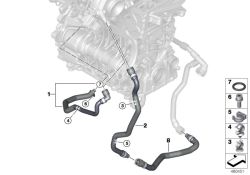 Original BMW Schlauch Zylinderkurbelgehäuse-  (11538514096)