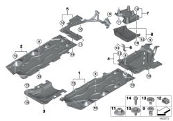 Original BMW Träger Diffusor rechts  (51757373452)