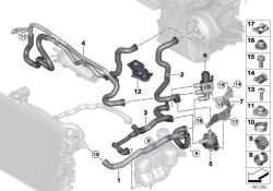 BMW original Clip C tuerca autofijadoraMini Paceman R61 M6-ZNS3 (07147286036) (07147286036)