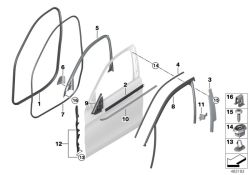 Original BMW Türdichtung vorne  (51767317852)