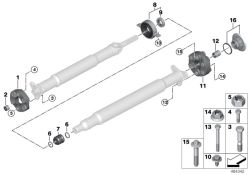 Mittellager Aluminium 