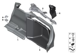 rear right trunk trim anthrazit