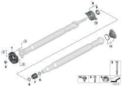 Mittellager Aluminium 