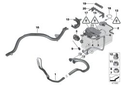 BMW d'origine Linea positivo batteria  (61129125036)