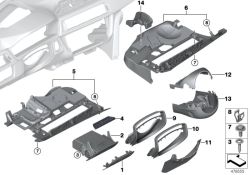 Blende Fahrer-Assistenz-Systeme schwarz