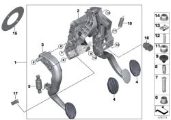 Original BMW Bolzen Geberzylinder  (35006860673)