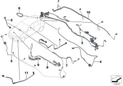 Jeu de câbles jupe avant, numéro 05 dans l'illustration