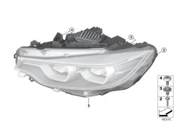 BMW d'origine Faro a tecnica LED sx  (63117478151)