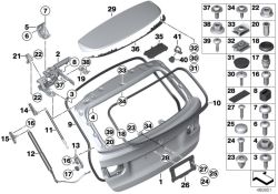 Original BMW Puffer mit Schraube  (51247360719)