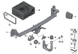 Control unit for trailer hitch 
