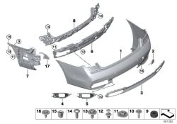 Original BMW Blende rechts  (51128069688)