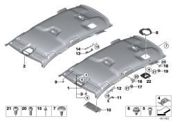 Original BMW Himmel Normaldach everestgrau (51449459372)