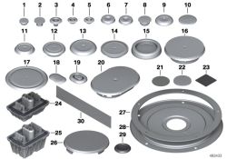 Verschlusstopfen Schwarz D=65mm