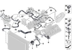 BMW original Tornillo cilindrico X1 E84 (07149166130) (07149166130)