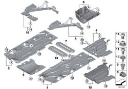 Original BMW Unterbodenverkleidung Tank rechts  (51757315818)