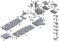 Original BMW Unterbodenverkleidung Tank links  (51757290807)