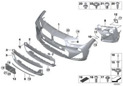 Original BMW Kennzeichenträger vorne M (51118069130)