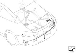 Original BMW Rep.-Kabelsatz hinten  (61129386931)