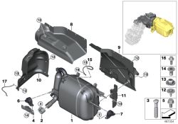 BMW original Remache tuercaMini 3-Türer R50 M8 ZNNIV SI (31106852257) (31106852257)