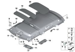 Original BMW Himmel Normaldach satellite grey (51447402916)