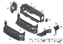 Air duct, bottom M-Paket