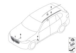 Original BMW Ziergitter Front Beleuchtet (51138494884)