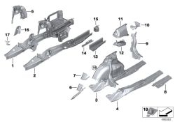 Halter Bremsschlauch rechts 