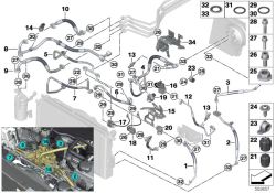 Original BMW Halter Wärmepumpe Klimaleitung  (64509318647)