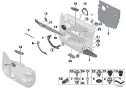 Original BMW Kombi-Linsenblechschraube 4x16 (07146841328)