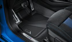 Original BMW Floor mats, all-weather 1 series, front Left Hand Drive (51472469121)